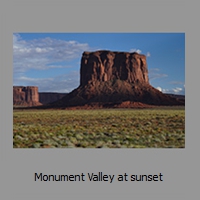 Monument Valley at sunset